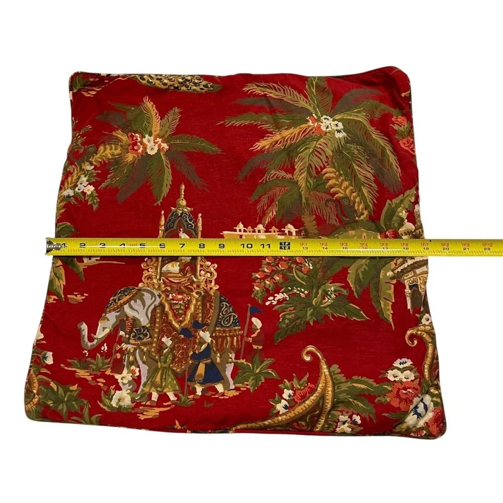 Pottery Barn Red Square Throw Pillow‎ Covers, Set of Two